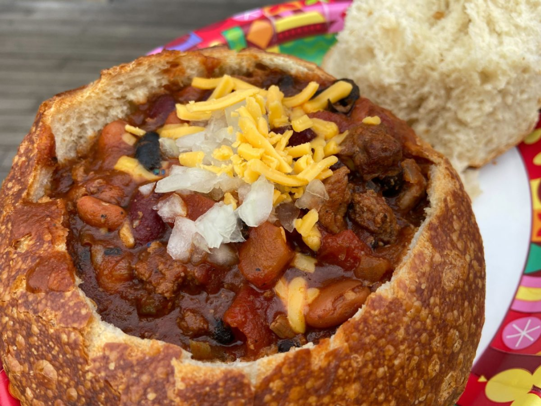 Best Disneyland Food-Hearty Chili in a Bread Bowl