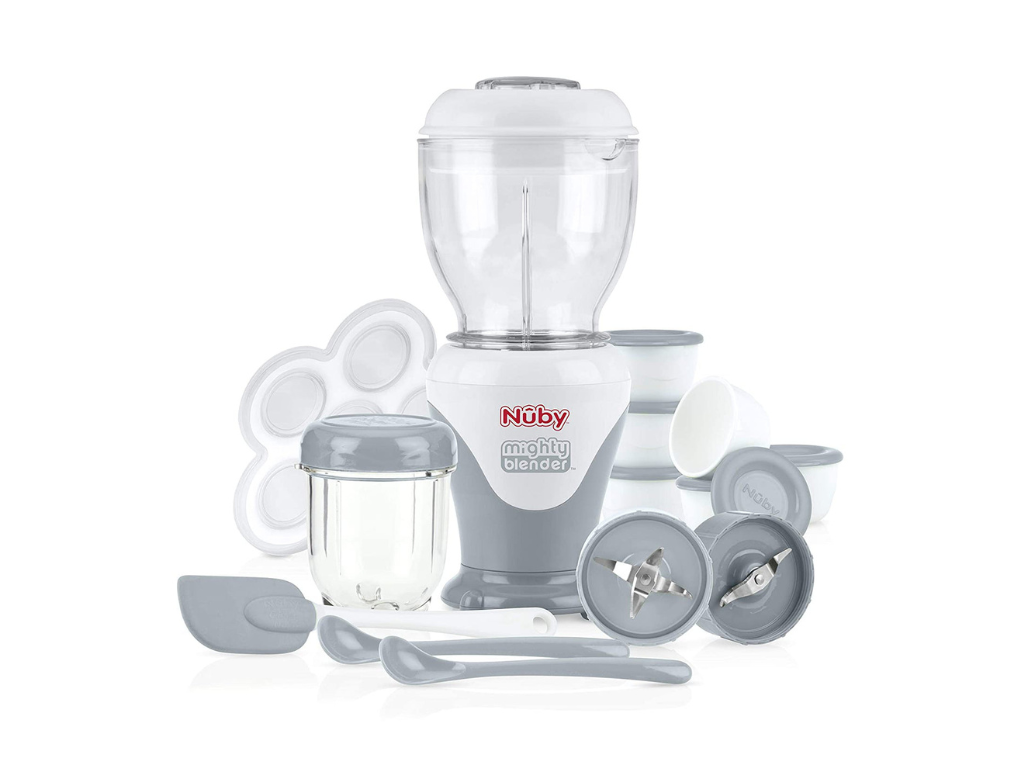 best baby food maker, Nuby Mighty Blender 22-Piece Baby Food System