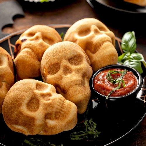 Best Halloween Horror Nights Food 2023--Pepperoni Pizza Skull